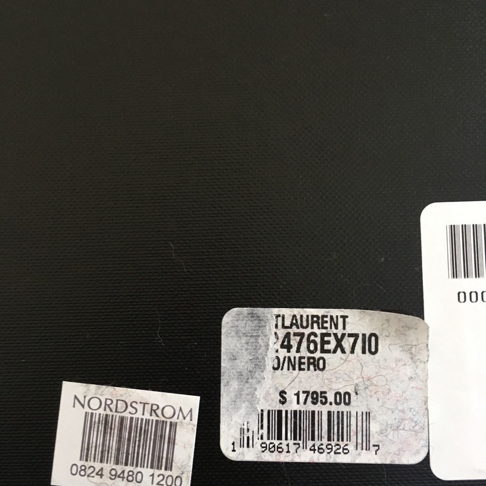 RARE $1795 Saint Laurent Genuine Snakeskin Crystal - Picture 9 of 13